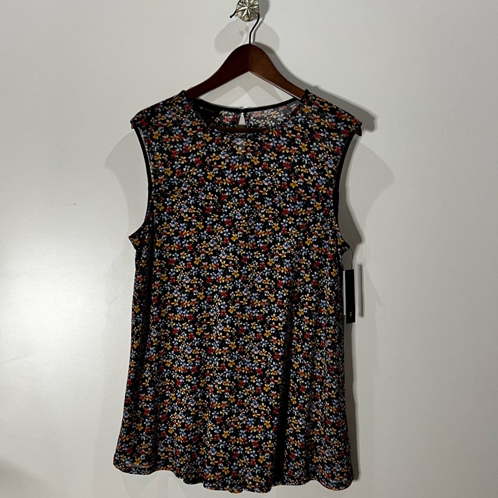 AB STUDIO TOPS FLORAL SLEEVELESS